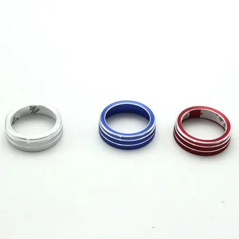 

3pcs Car Air-conditioned decorative knobs circle Cover trim for VW Tiguan 2017 2018