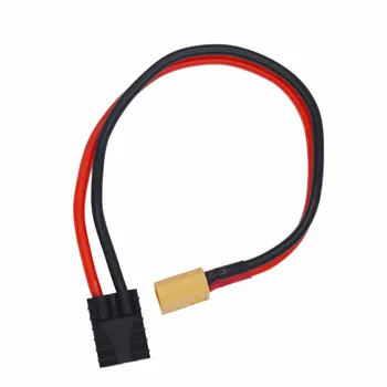 

20pcs/lot XT60 XT-60 Male Female Connector to TRX Adapter 14AWG Silicone Connecting Wire 20%off
