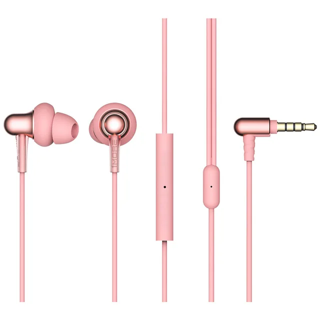 1MORE E1025 стильные двухдинамические наушники-вкладыши удобные легкие наушники 4 модных цвета с шумоизоляцией - Цвет: Розовый