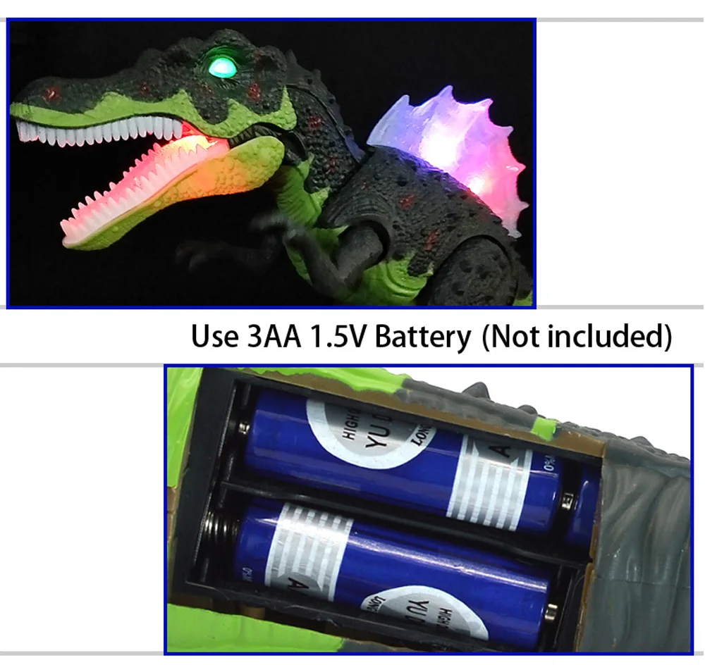 Электрические интерактивные игрушки: говорящий и ходячий динозавр. Светильник со звуком тираннозавра Рекс детские игрушки электрическая игрушка оригинальная упаковка