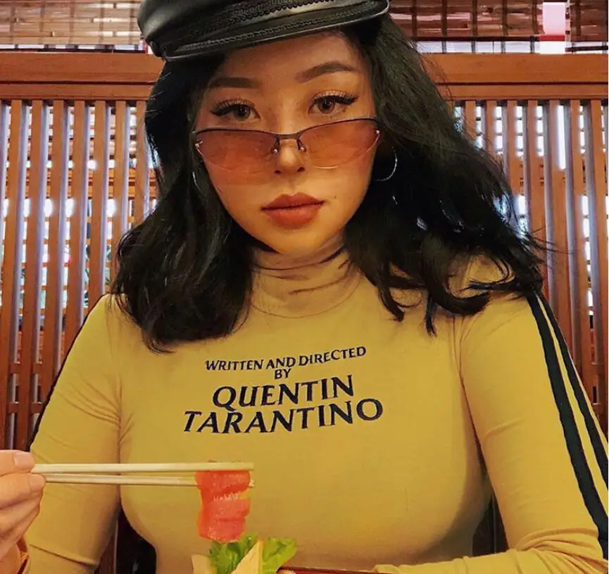 

2018 spring new long-sleeved letter printing T-shirt female