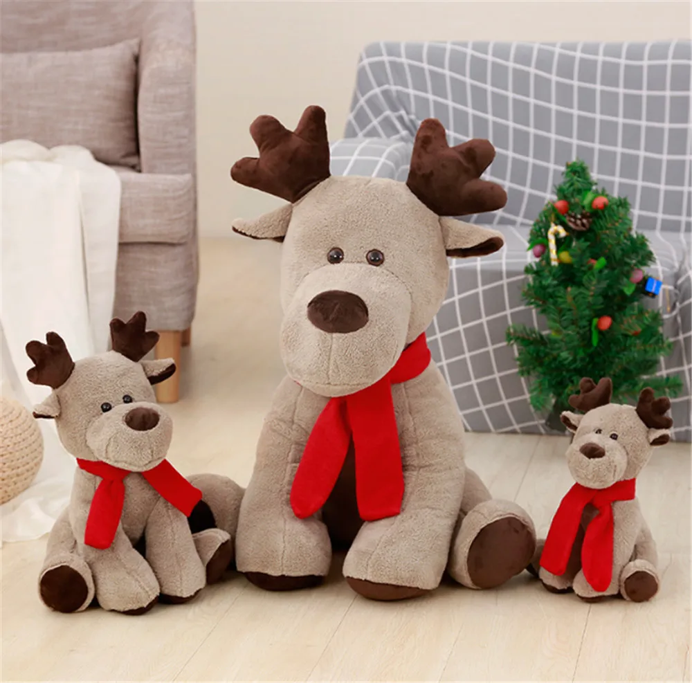 Fancytrader Christmas Deer Plush Toys Stuffed Soft Lovely Anime Reindeer Decoration Doll 65cm for Kids Gifts 3