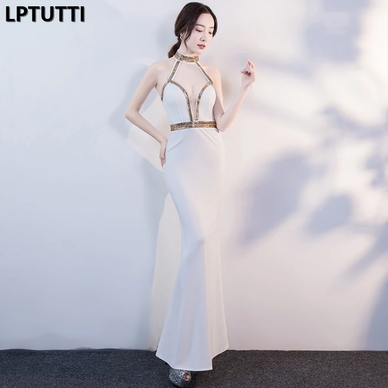 LPTUTTI Sequin New For Women Elegant Date Ceremony Party Prom Gown Formal Gala Luxury Long Evening Dress | Свадьбы и торжества