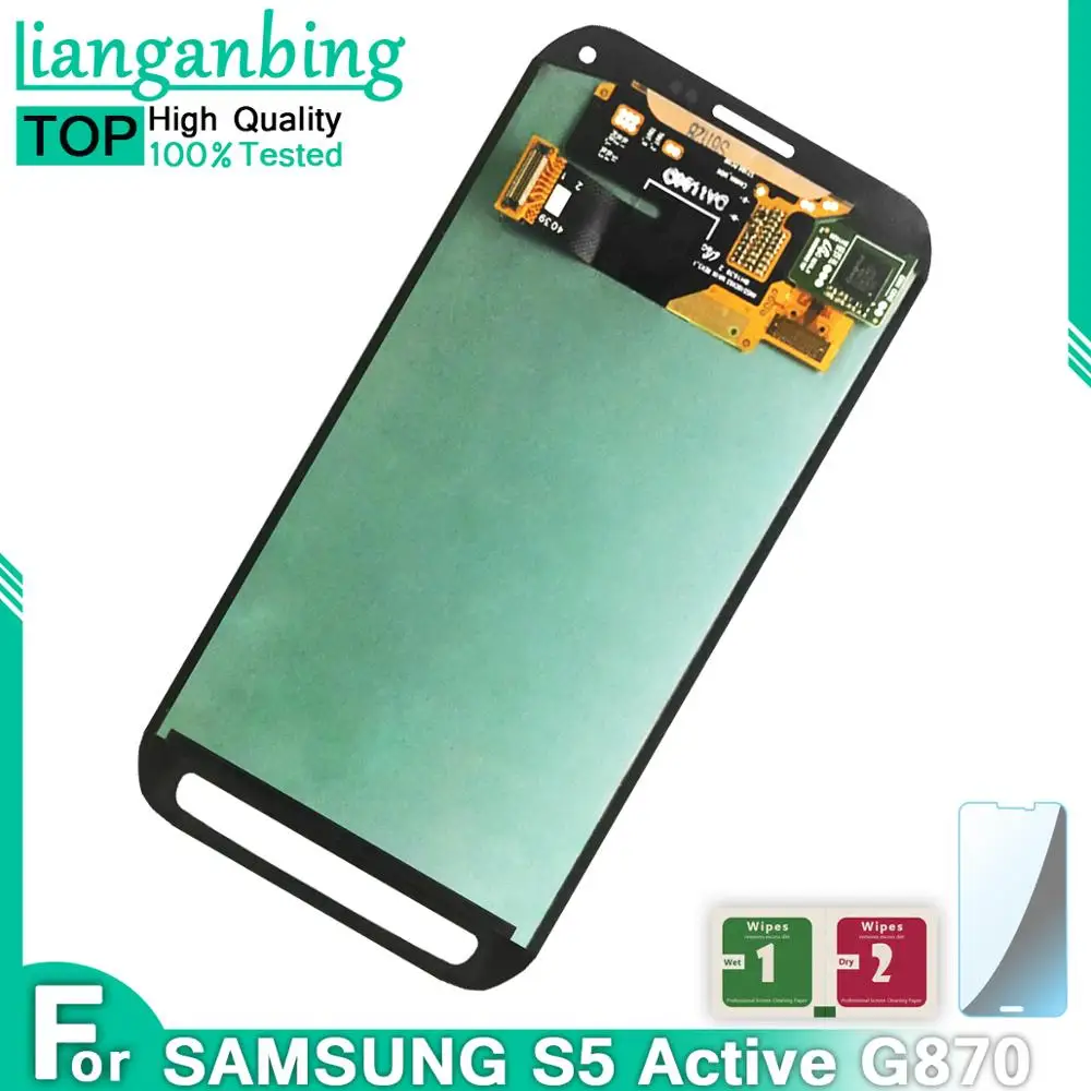 

New Super AMOLED LCD S5 Active G870 Display 100% Tested Working Touch Screen Assembly For Samsung Galaxy s5