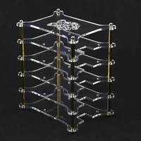 Raspberry Pi 3 Model B Acrylic Clear Case 5-layers with Logo Transparent Shell Acrylic Enclosure Box for Raspberry Pi 3B+/2