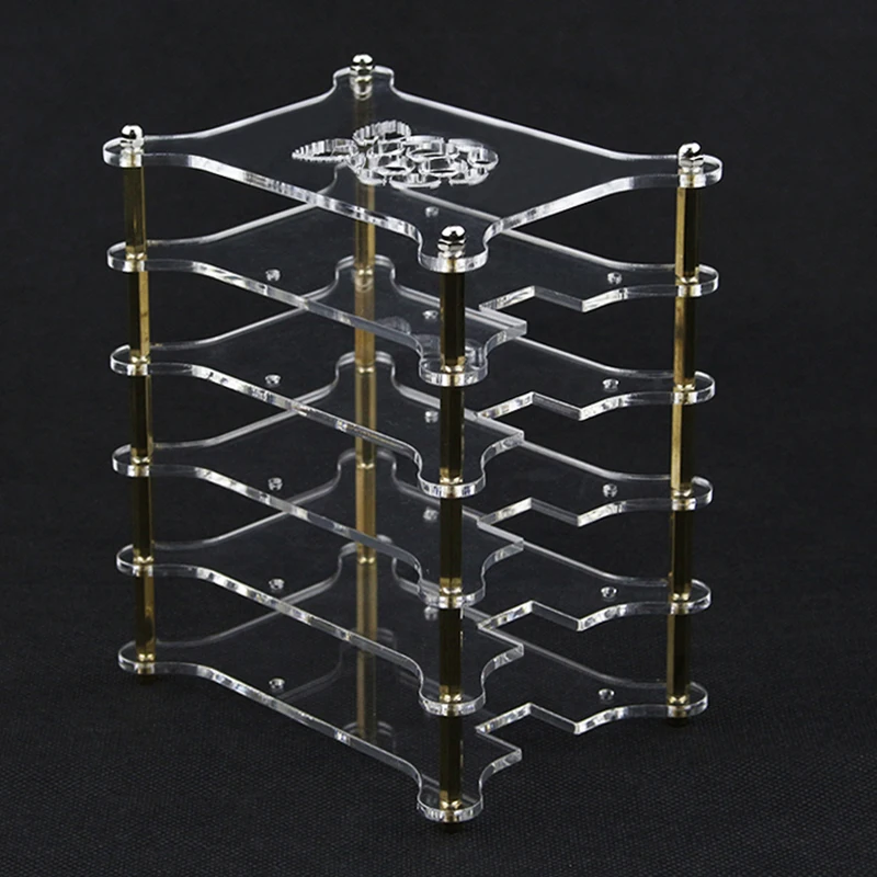 Raspberry Pi 3 Model B+ Plus Acrylic Clear Case 5-layers with Logo Transparent Shell Acrylic Enclosure Box for Raspberry Pi 3/2 1pcs yt772 acrylic board transparent organic glass diy plastic building model material thickness 1 2 3 5 mm area 10 20cm