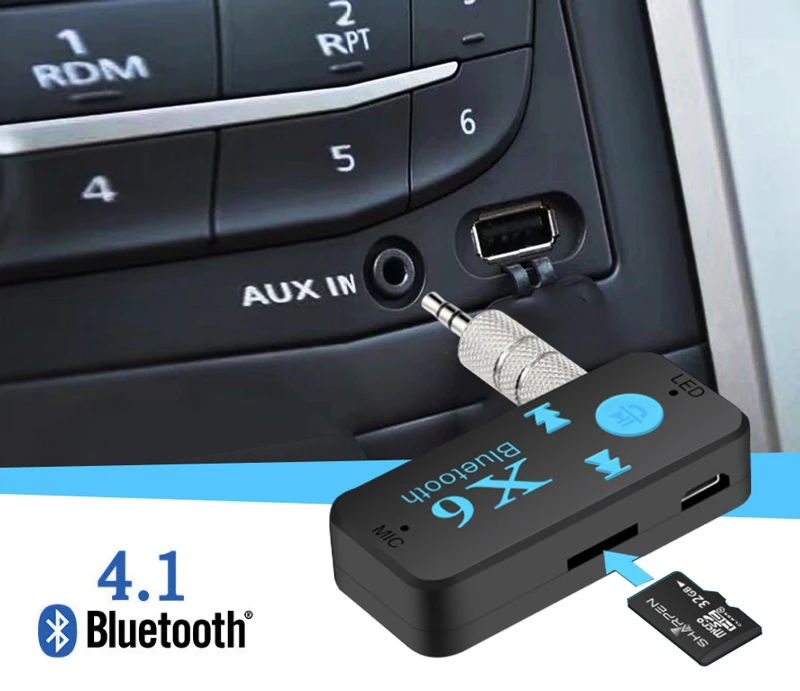 3 5 мм AUX автомобильный стерео домашний динамик Bluetooth приемник 4 1 наушники