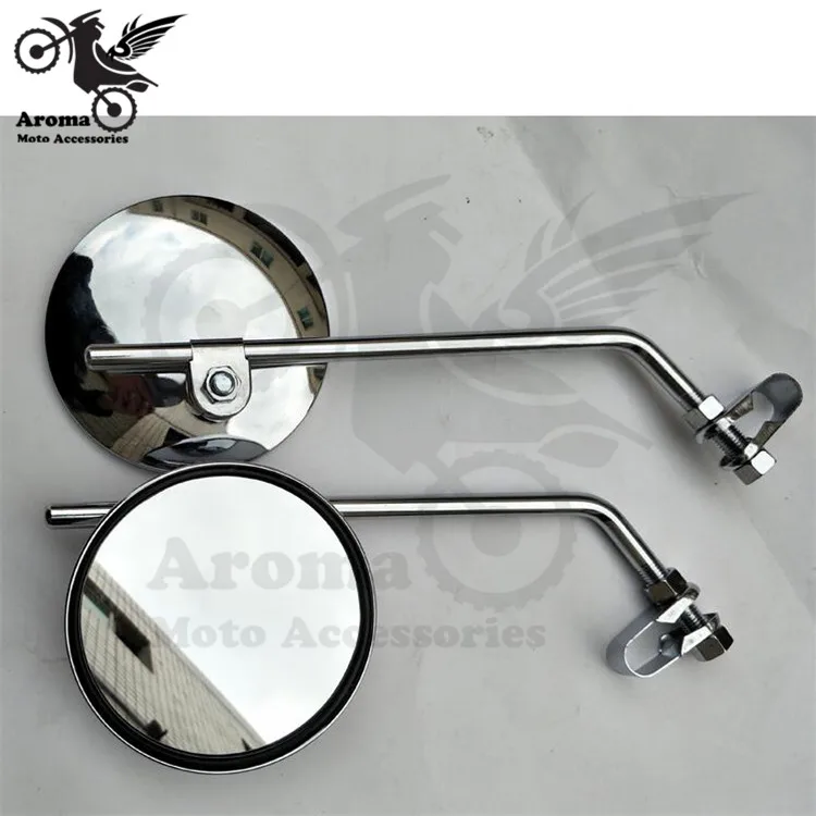 Free Shipping Chrome Motorbike Side Mirrors Motorcycle Mirror For