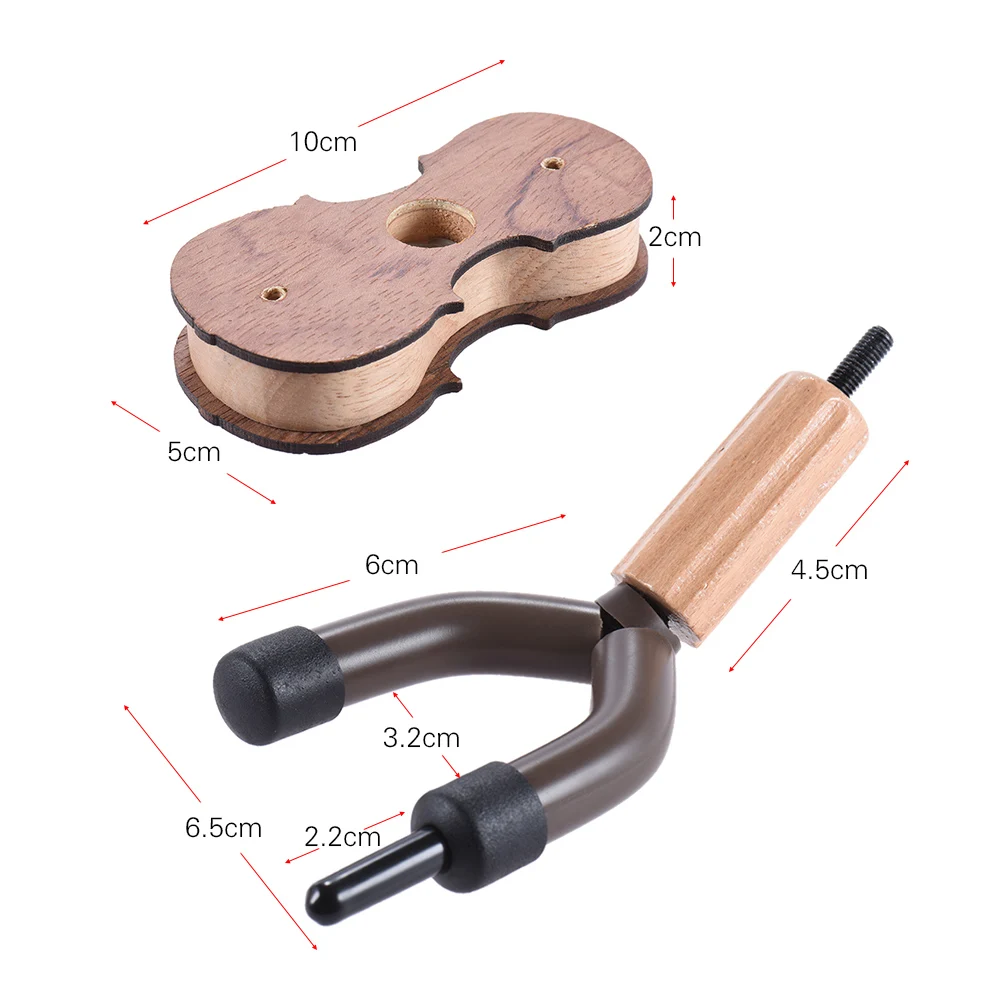 Высокое качество твердой древесины скрипки вешалка крюк с бантом держатель для дома и студии настенное крепление использования
