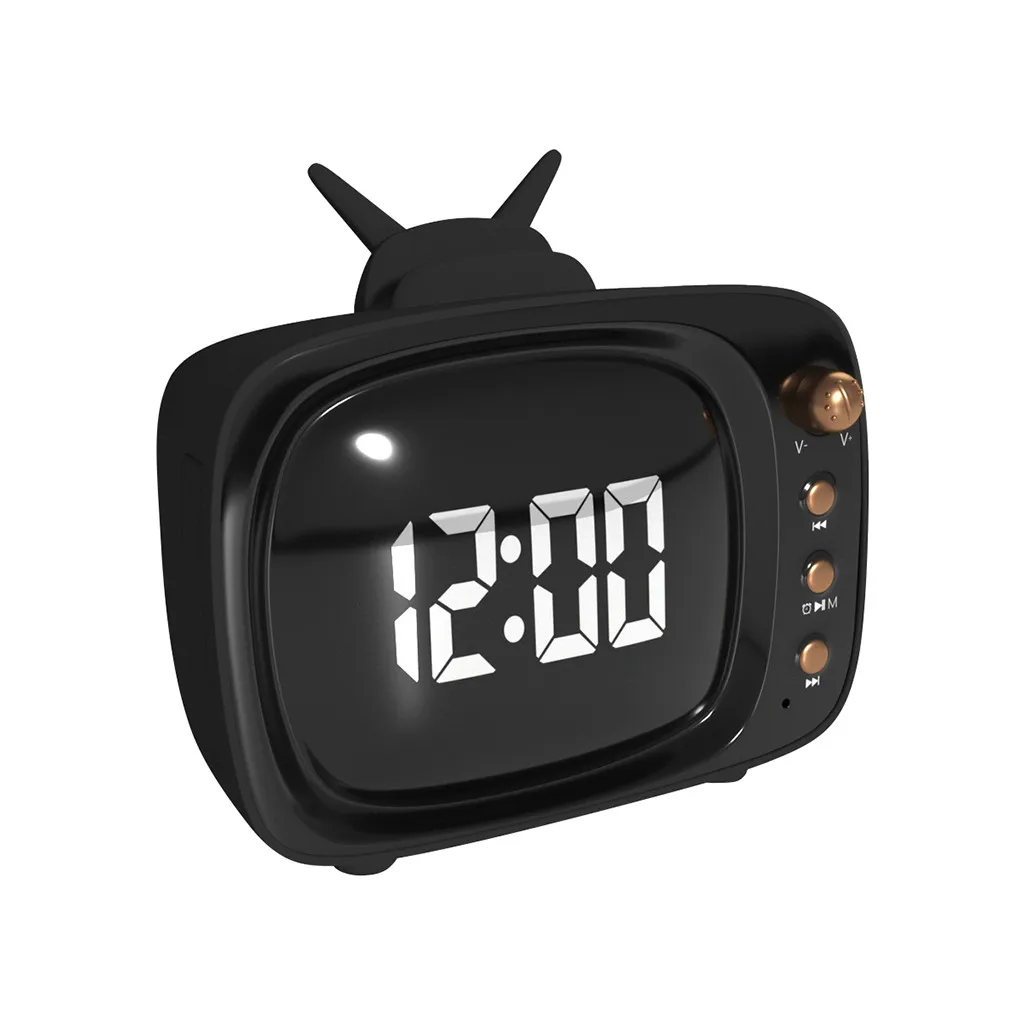 

HAVIT Portable Bluetooth 5.0 Speaker Alarm Clock Wireless LED Display With FM Radio Support Aux TF USB Music Player M3#G2