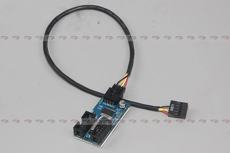 

PC case internal 9-pin USB 1 to 2 Splitter chipset Enhanced version extender