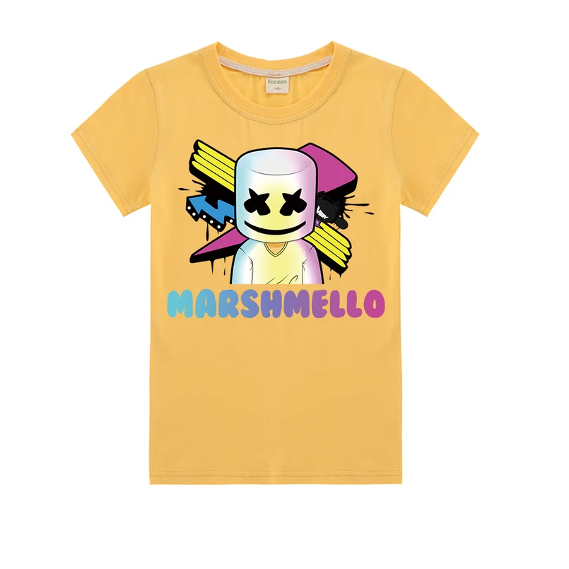 

baby boy clothes Marshmello Dj Music kids T-shirt summer new 2019 Casual Children T-shirts girls tops fashion shirt