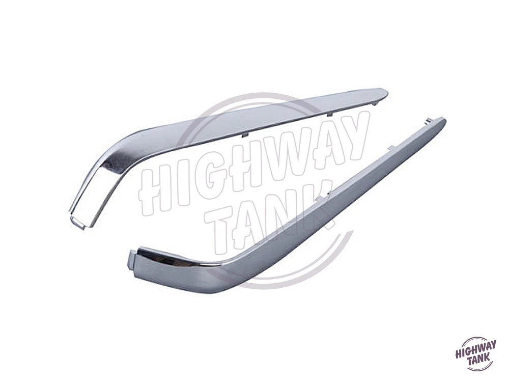 

1 Pair Chrome Motorcycle Rear Decoration Trunk Trims Strips Moulding case for Honda Goldwing GL1800 2001-2011