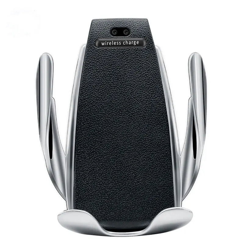 

10W Wireless Car Charger S5 Automatic Clamping Fast Charging Phone Holder Mount in Car for iPhone xr Huawei Samsung Smart Phone