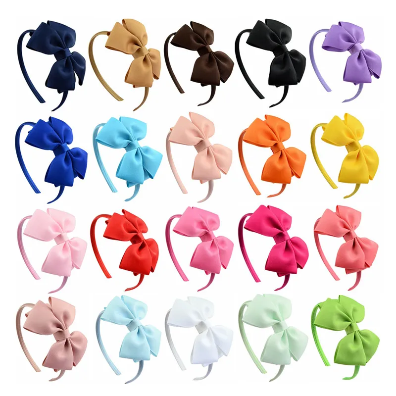 Diademas con lazo para el pelo hechas a mano para bebé, bandanas hechas a mano para niña, accesorios para el cabello para recién nacidos, tocado