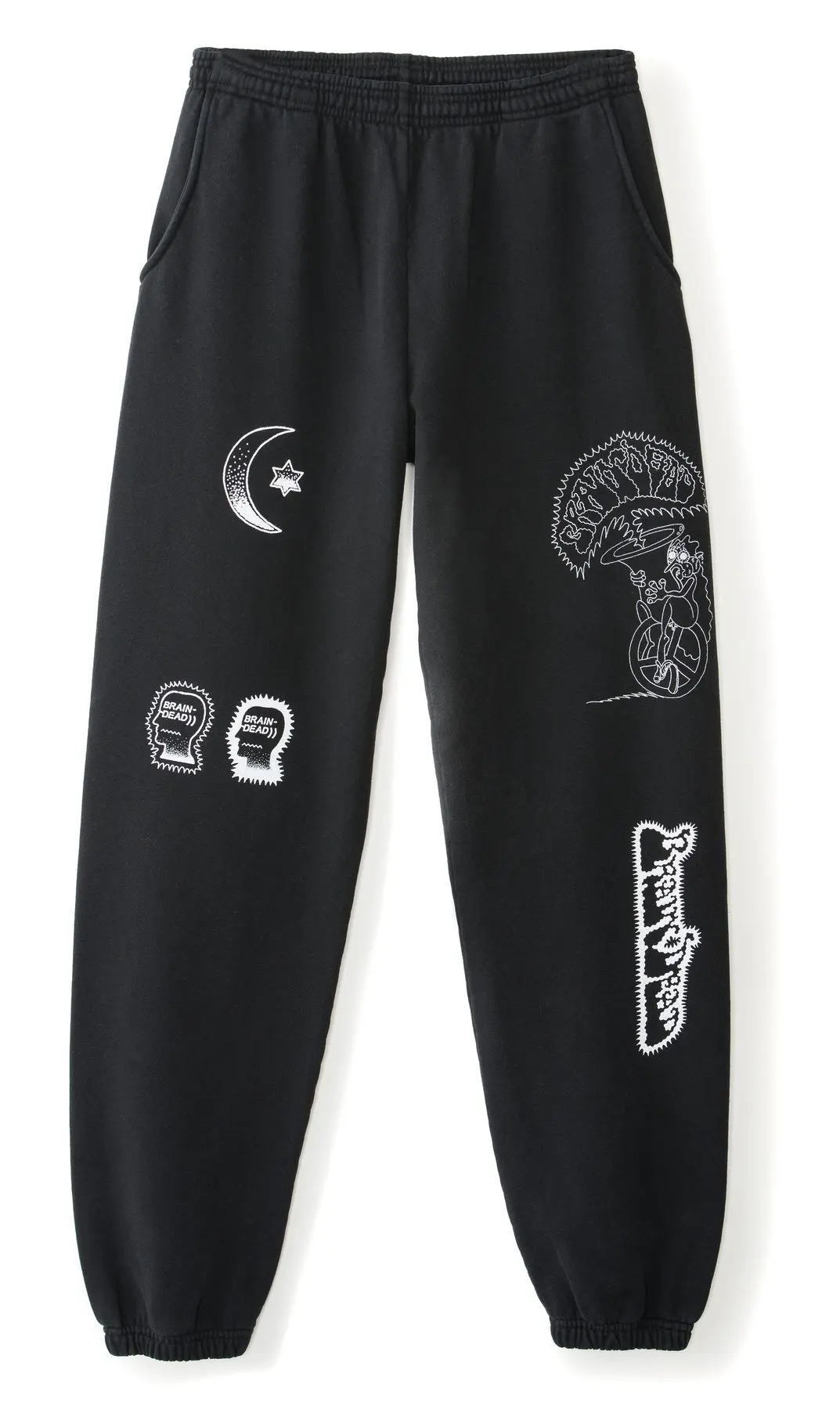 

Brain Dead Gustavo Sweatpants Kanye West Autumn Winter 19SS 1:1 Joggers Black Brain Dead Gustavo Sweatpants Trousers Faer of God