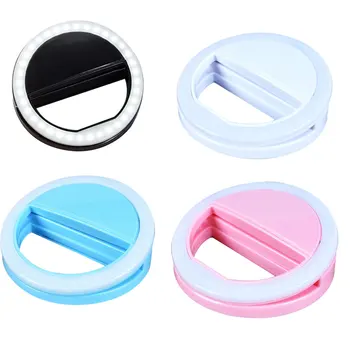 

Centechia Portable Selfie Ring Flash Led Fill Light Lamp Camera Photography Video Spotlight for iphone 7 6 Samsung S8 Plus