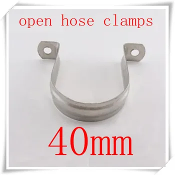 

50pcs/lot high quality 40mm stainless steel Hose Clamps Saddle Clamp