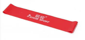 

red latex resistance workout exercise pilates yoga bands loop wrist ankle elastic belt energy ring for freeshipping