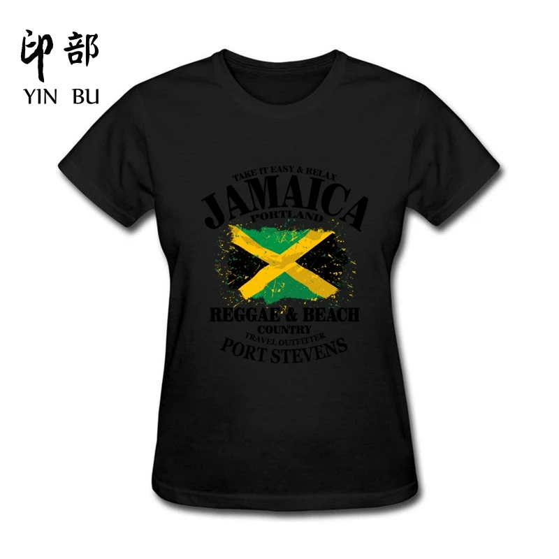 Новый Дизайн Новая мода FunnyReggae & пляжная страна Ямайка портландский флаг хлопок