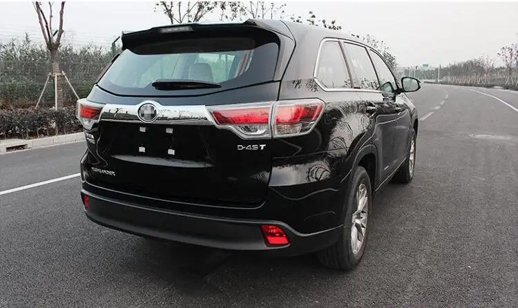 Автомобильный Стайлинг для Toyota Highlander 2014 2015 ABS хром пластик задняя крышка