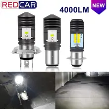 H4 водить мотоцикл H6 BA20D Led P15D H6W Canbus 4000LM лампы для передних фар Moto фары Hi Lo луч мотоцикл противотуманная фара 12V 24V 6000K