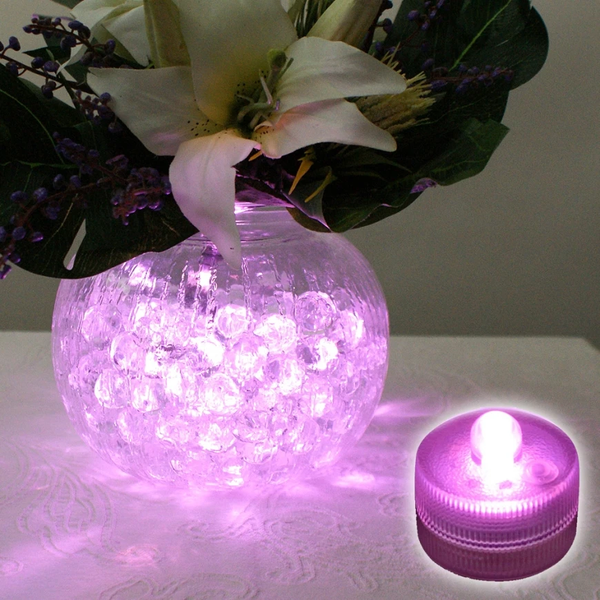 LED Bright Dual Floral Tea Submersible Light Floralyte Party Wedding Centerpiece 