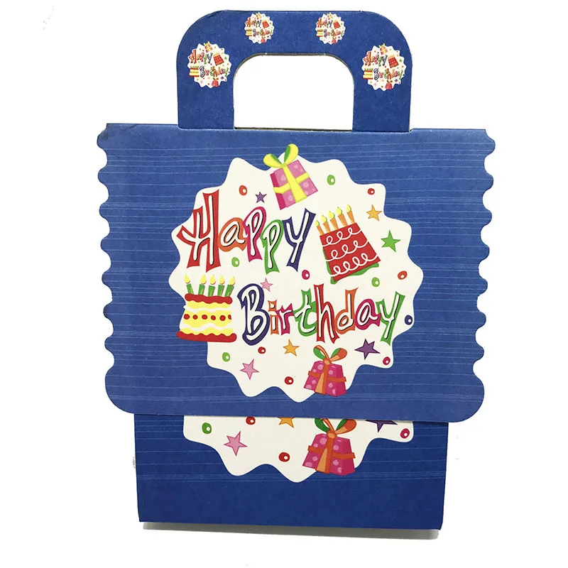 6PCS/LOT HAPPY BIRTHDAY CANDY BOXES BABY SHOWER PARTY CANDY CASE KIDS
