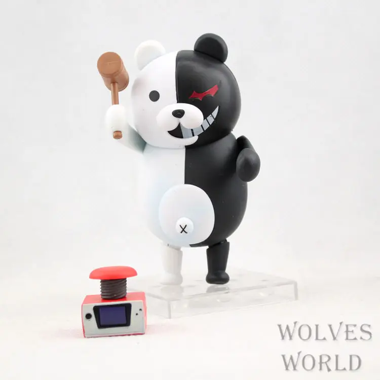 10 см милые Nendoroid Monokuma Супер Dangan Ronpa фигурка модель игрушки куклы ПВХ мультфильмы Аниме Электронные Домашние животные