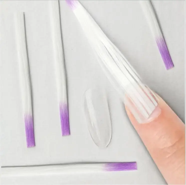 

1 set /3 sets/5 sets Professional Fiberglass Nail Long Extension Form Beauty Tool Manicure DIY Nail Art Gifts Glass Fiber Extend