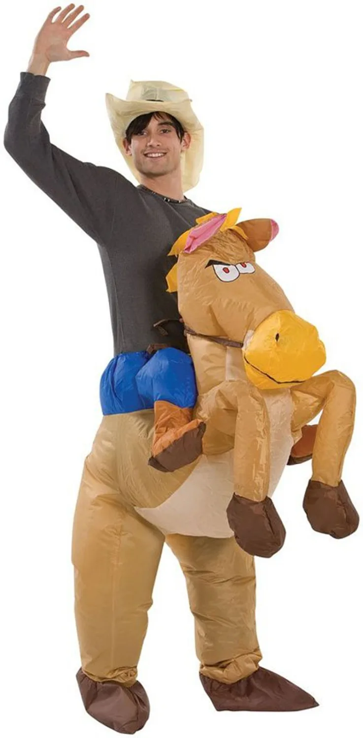 Inflatable Cowboy Costume 1.5 2m Cowboy Halloween Costumes Party