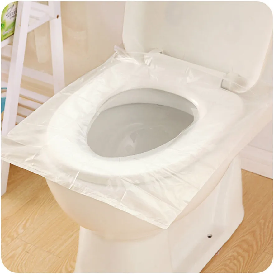 

12Pcs Universal Toilet Disposable Sticker Toilet Seat Cover Business Travel Stool Set health and safety A1