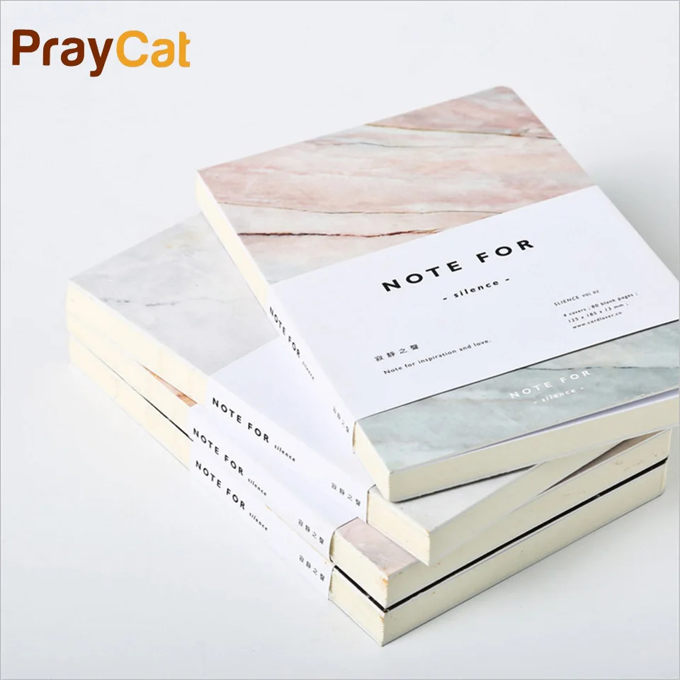 

A5 Blank Marble Notebook Simple Kawaii 80 Pages Diary Note Book Travel Journal DIY Personal Japanese Stationery