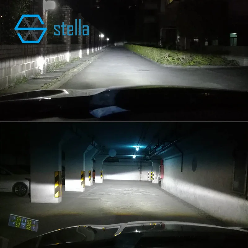 Stella H4 dipped beam/high beam headlights led lens projector for auto/moto 12V 72W 8000LM 5500K LE - 32999820640