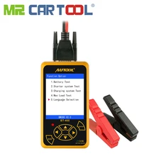 Mr Cartool BT460 Car Battery Tester 12V 24V Cell Analyzer Vehicle Diagnostic Tool Vehicle Lead-acid AGM TFT CCA Colorful Display