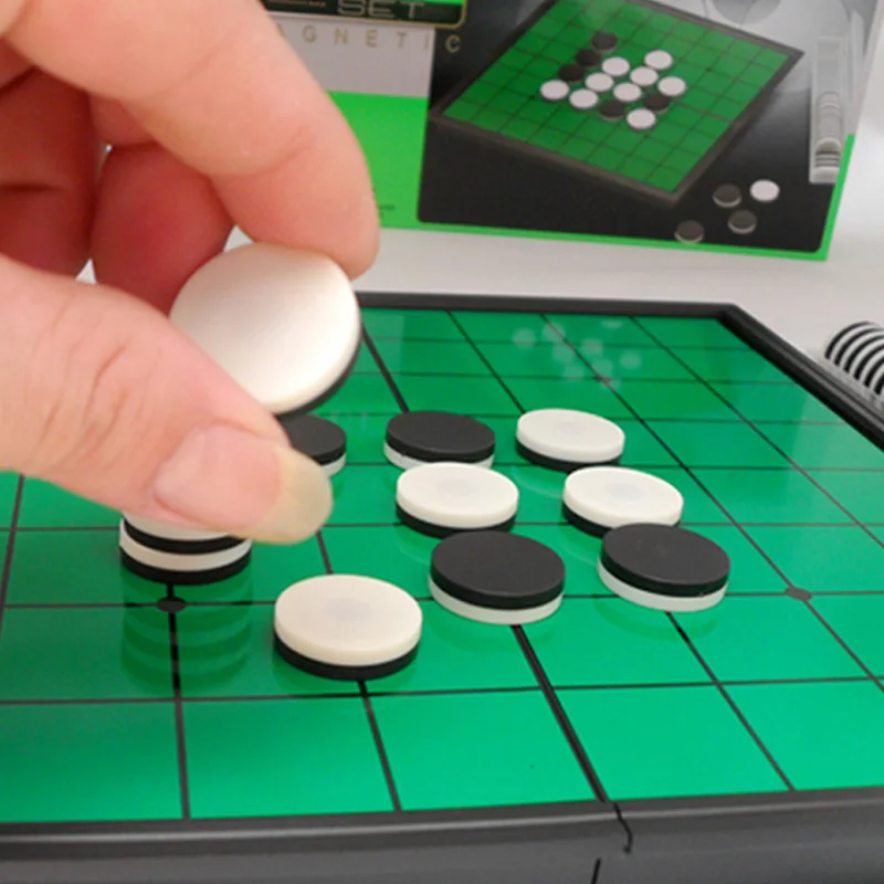 Магнитная Портативная Складная шахматная доска Reversi Отелло стандартный