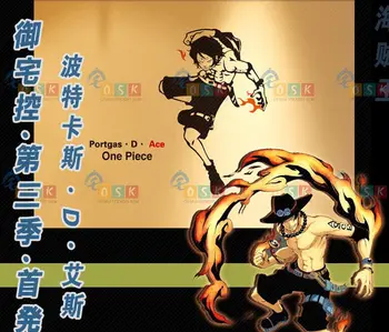 

ONE PIECE ACE Vinyl Wall Stickers Decal Decor Home Decoration Anime Cartoon Car Sticker