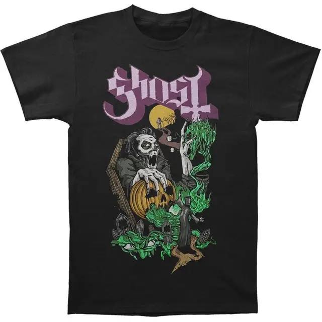 Authentic Ghost Band Helloween Halloween T Shirt Mens Round Neck Short ...