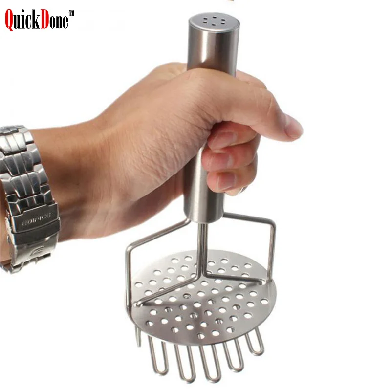 QuickDone Potato Masher Stainless Steel Ricer Sweet Potato Flash Silk