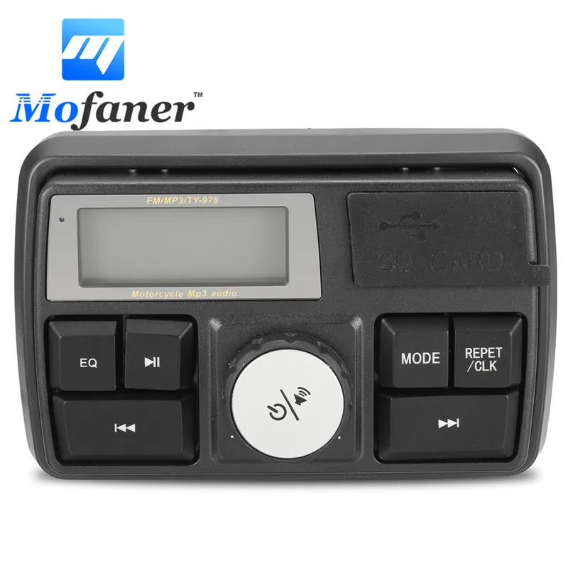 

Bluetooth Motorcycle Audio FM MP3 Radio Sound System Stereo Speakers