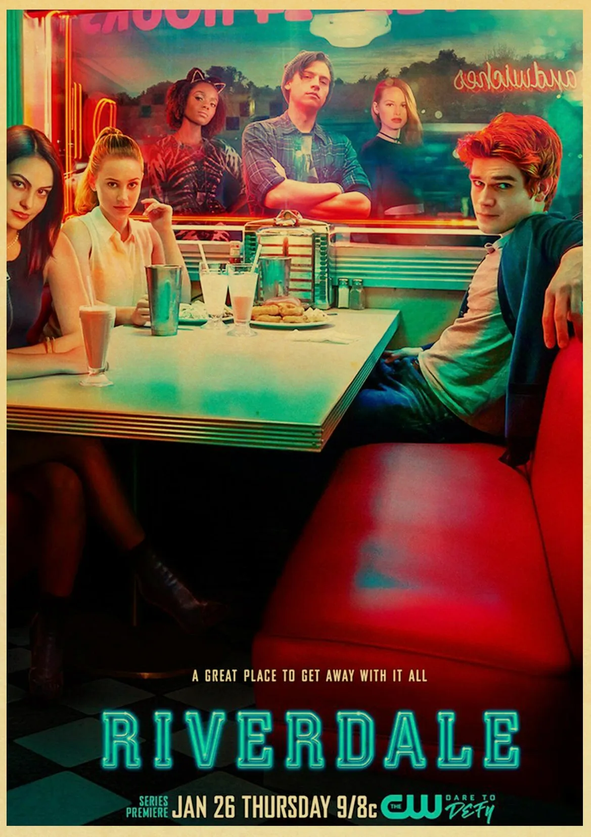 ТВ постер Riverdale винтажный ретро картина Декор для дома крафт бумага настенные