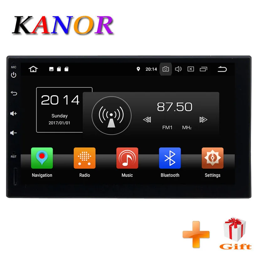 

KANOR Octa Core RAM 4G ROM 32G 2 Din Android 9.0 Car Audio Stereo Radio With GPS WiFi Universal GPS Navigation Video Head Unit