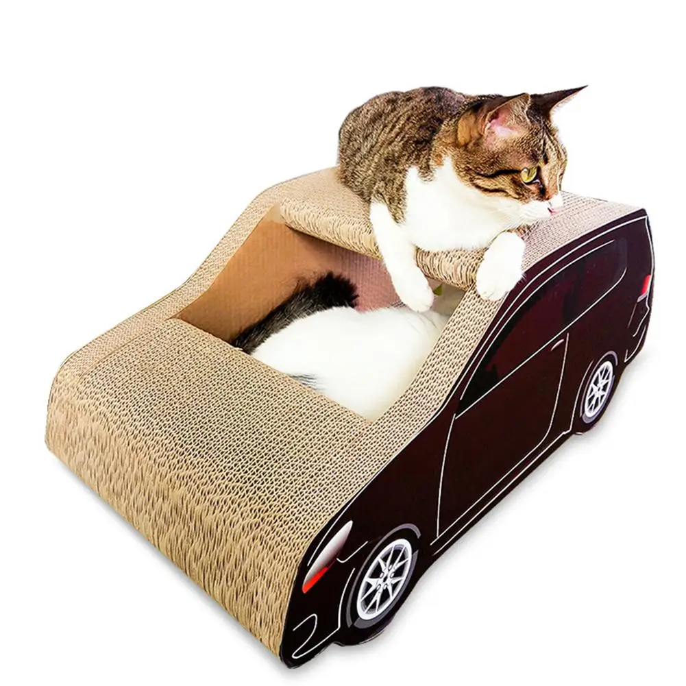 HobbyLane оригинальная игрушечная Форма из гофрированной бумаги для кота царапин доска Когтеточка для кошек нового дизайна постель для котят восхождение игрушки для детей