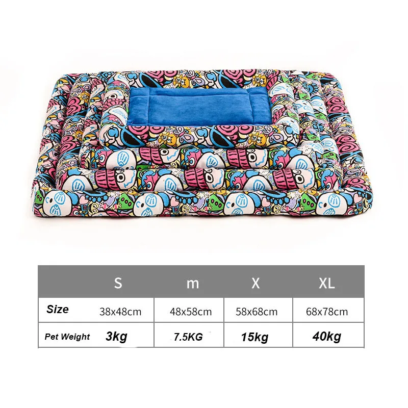 Printed Pet Dog Cushions Cat Warm Beds House For Large Dogs Mats Breathable Cozy Soft Thick Blankets Durable Kennels Printed Pet Dog Cushions Cat Warm Beds House For Large Dogs Mats Breathable Cozy Soft Thick Blankets Durable Kennels