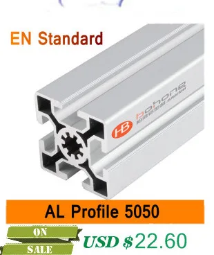 5050 алюминиевый профиль EN стандартный DIY кронштейны алюминиевый AL экструзия CNC 3D DIY части принтера алюминиевая квадратная труба т типа