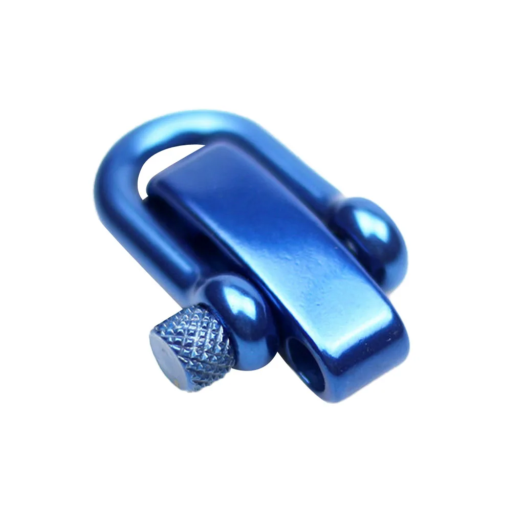 الثقيلة 304 الفولاذ المقاوم للصدأ قابل للتعديل U-شكل القيد مشبك قفل ل DIY سوار Paracord أدوات إنقاذ اكسسوارات