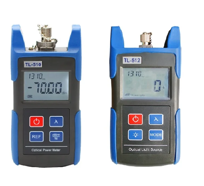

-70~+10dB TL510A Optical Power Meter + TL512 1310/1550nm Optical Light Source FTTH Optical Multimeter