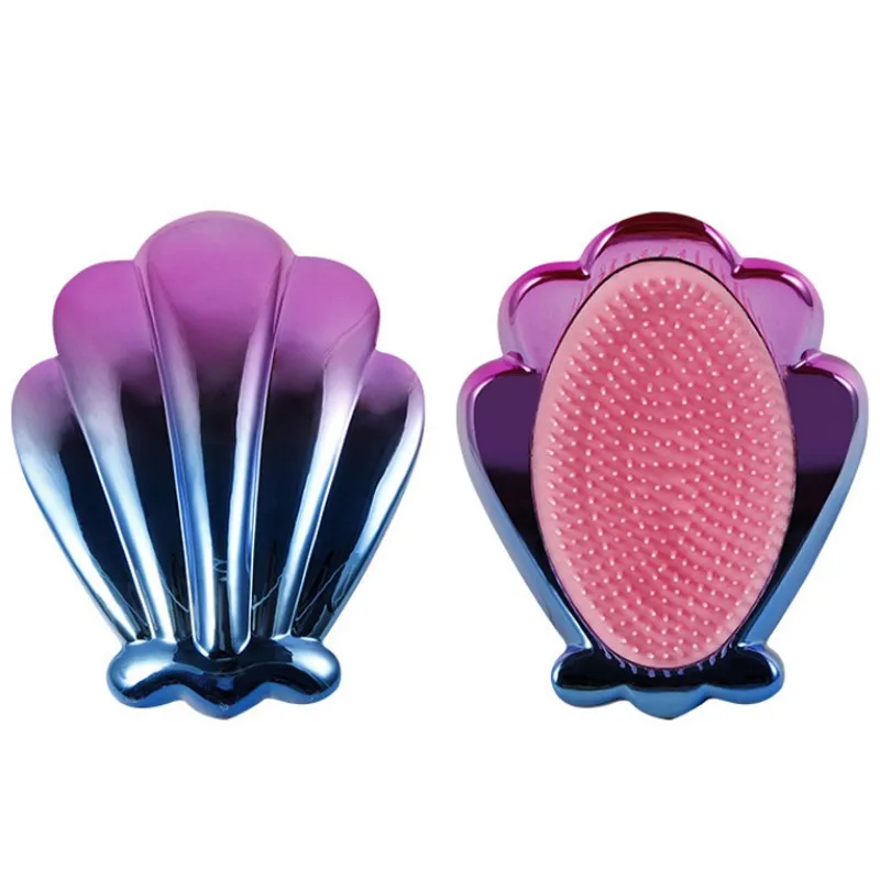 Расческа для волос с электропластиной 1 шт. стильный гребень в форме ракушки