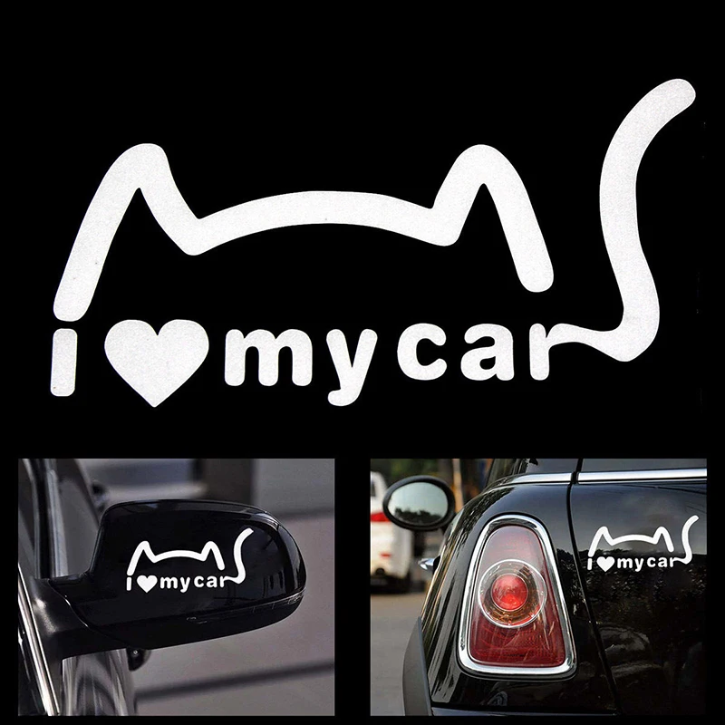 Виниловая наклейка I Love My Car смешная Наклейка на окно автомобиля грузовика