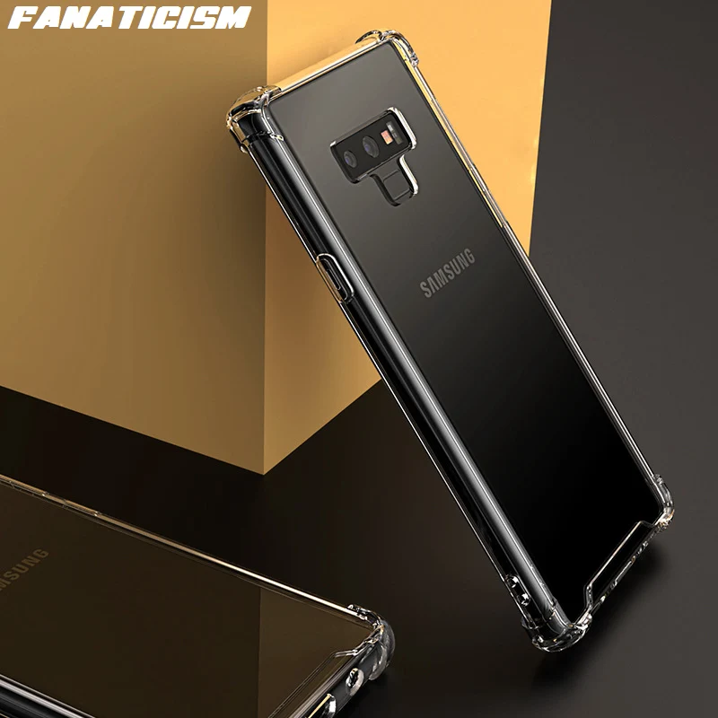 300pcs Drop Resistance Clear Hybrid TPU Bumper Hard PC Phone Cases For Samsung Note 5 8 9 10 Plus 10lite M10 M20 M30s M60s M80s | Мобильные
